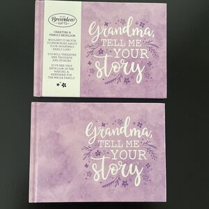 Brownlow Gifts “Grandma, Tell Me Your Story” Memory Book Lot Of 2 New Heirloom